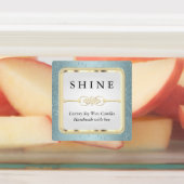 Étiquettes Parties scintillant bleue et blanc (Apposé)