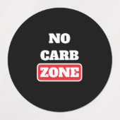 Étiquettes Pas de zone carb (100% CARNIVORE) (Design 2)