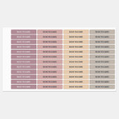 Étiquettes Pastel Girls Neutre Couleur Codé Enfants Nom École (Feuille)