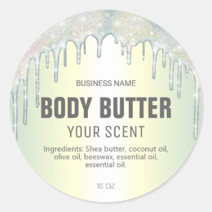 Étiquettes Pastel Holographic Shimmer Body Butters