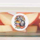 Étiquettes Pastel Paws & Rainbow Sips (Apposé)