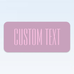 Étiquettes Pastel Purple & Pink clair Texte modifiable mode
