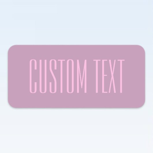 Étiquettes Pastel Purple & Pink clair | Texte modifiable mode