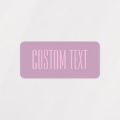 Étiquettes Pastel Purple & Pink clair | Texte modifiable mode (Design 1)