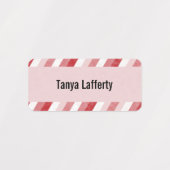 Étiquettes Pastel Stripes Laverie Familiale (Design 2)