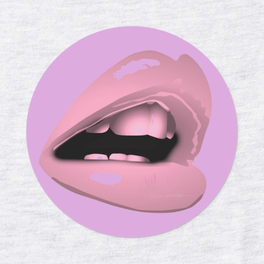 Étiquettes Patch en fer sur lèvres agrafées (Design 1)