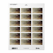 Étiquettes patiné Mariage campagnard de grange Fav (Feuille entière)