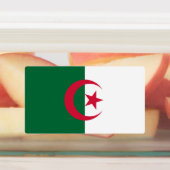 Étiquettes patriotiques avec drapeau d'Algérie (Apposé)