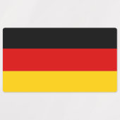 Étiquettes patriotiques avec drapeau d'Allemagne (Design 1)