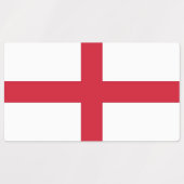 Étiquettes patriotiques avec drapeau d'Angleterre (Design 2)