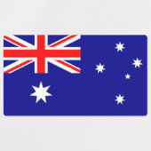 Étiquettes patriotiques avec drapeau d'Australie (Design 2)