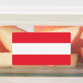 Étiquettes patriotiques avec drapeau d'Autriche (Apposé)