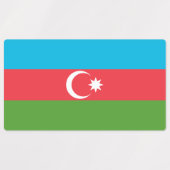 Étiquettes patriotiques avec drapeau d'Azerbaïdjan (Design 2)
