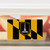 Étiquettes patriotiques avec drapeau de Baltimore  (Apposé)