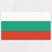 Étiquettes patriotiques avec drapeau de Bulgarie (Design 2)