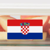 Étiquettes patriotiques avec drapeau de Croatie (Apposé)