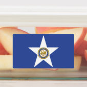 Étiquettes patriotiques avec drapeau de Houston Ci (Apposé)