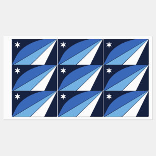 Étiquettes patriotiques avec drapeau de la Colombi