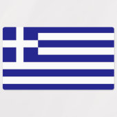 Étiquettes patriotiques avec drapeau de la Grèce (Design 1)