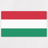 Étiquettes patriotiques avec drapeau de la Hongrie (Design 1)