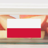 Étiquettes patriotiques avec drapeau de la Pologne (Apposé)