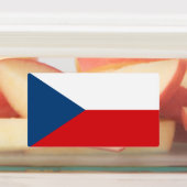 Étiquettes patriotiques avec drapeau de la Tchéqui (Apposé)