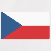Étiquettes patriotiques avec drapeau de la Tchéqui (Design 1)