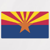 Étiquettes patriotiques avec drapeau de l'Arizona  (Design 2)