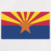 Étiquettes patriotiques avec drapeau de l'Arizona  (Design 1)