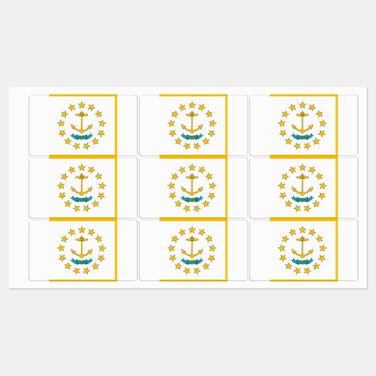 Étiquettes patriotiques avec drapeau de l'Etat de  (Feuille)