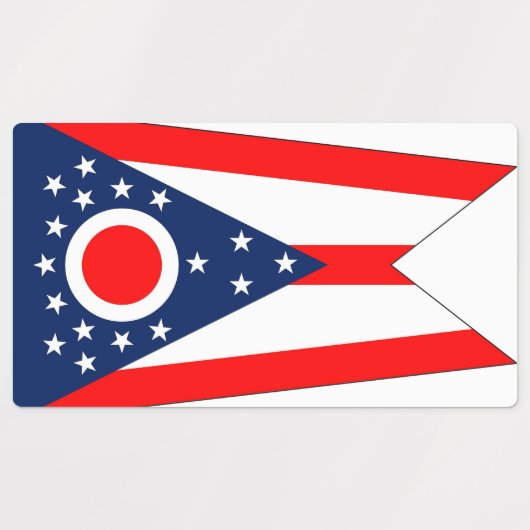 Étiquettes patriotiques avec drapeau de l'Etat de  (Design 2)