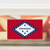 Étiquettes patriotiques avec drapeau de l'État de  (Apposé)