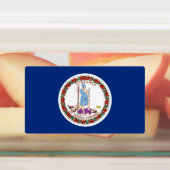 Étiquettes patriotiques avec drapeau de l'État de  (Apposé)