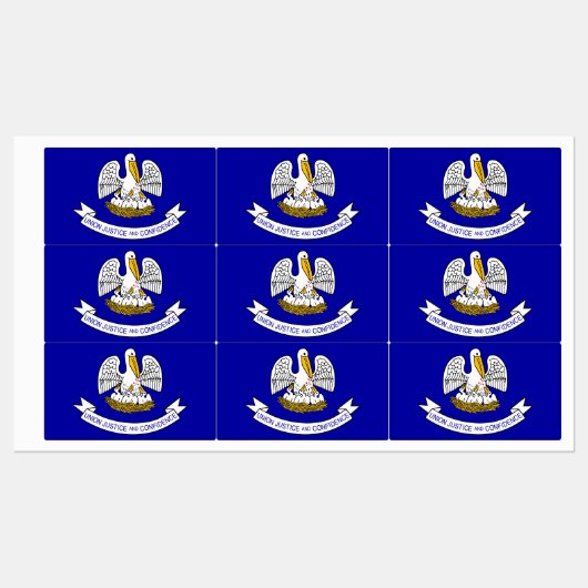 Étiquettes patriotiques avec drapeau de l'État de  (Feuille)