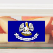 Étiquettes patriotiques avec drapeau de l'État de  (Apposé)