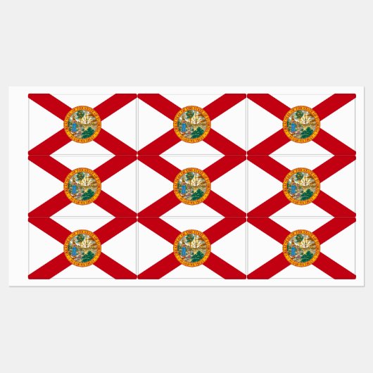 Étiquettes patriotiques avec drapeau de l'État de (Feuille)