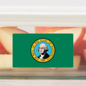 Étiquettes patriotiques avec drapeau de l'État de  (Apposé)