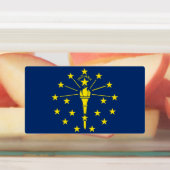 Étiquettes patriotiques avec drapeau de l'état de (Apposé)