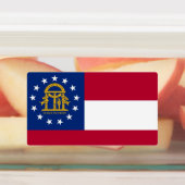 Étiquettes patriotiques avec drapeau de l'Etat de  (Apposé)