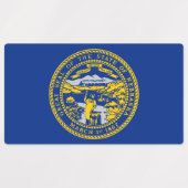 Étiquettes patriotiques avec drapeau de l'État du  (Design 1)