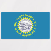 Étiquettes patriotiques avec drapeau de l'Etat du  (Design 2)