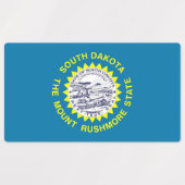 Étiquettes patriotiques avec drapeau de l'Etat du  (Design 1)