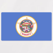 Étiquettes patriotiques avec drapeau de l'Etat du  (Design 1)