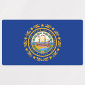 Étiquettes patriotiques avec drapeau de l'Etat du  (Design 2)