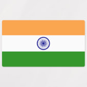 Étiquettes patriotiques avec drapeau de l'Inde (Design 1)