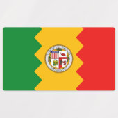 Étiquettes patriotiques avec drapeau de Los Angele (Design 2)