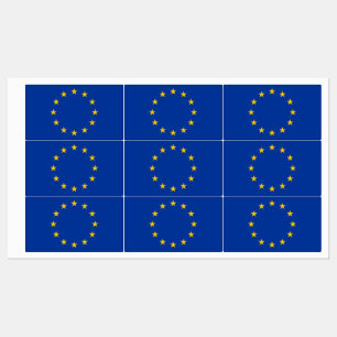 Étiquettes patriotiques avec drapeau de l'Union eu