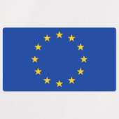 Étiquettes patriotiques avec drapeau de l'Union eu (Design 2)