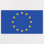 Étiquettes patriotiques avec drapeau de l'Union eu (Design 1)