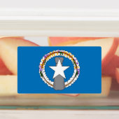 Étiquettes patriotiques avec drapeau de Mariana du (Apposé)